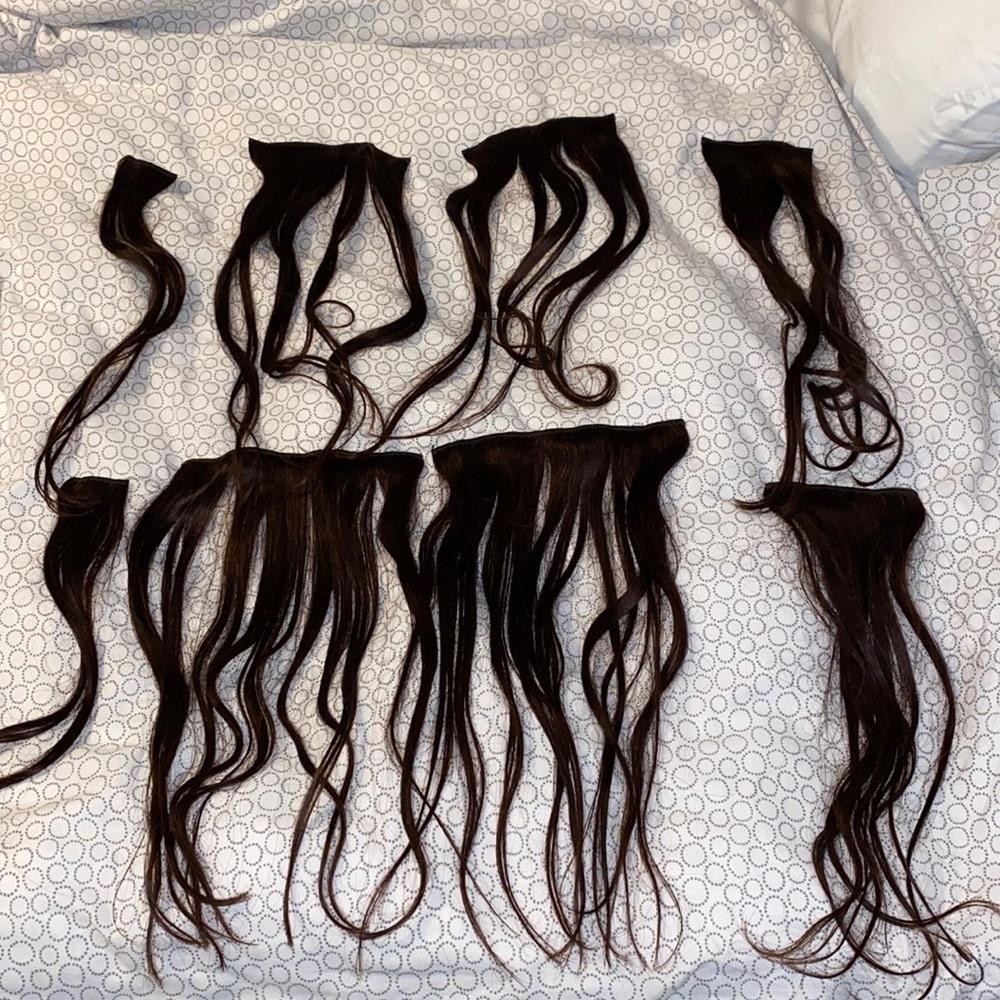 Clip in hair extensions 🥰